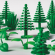 Green plastic.